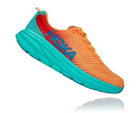 Hoka One One Rincon 3 Moški Road Tekaški Čevlji Oranžna / Zelena SI-976182G